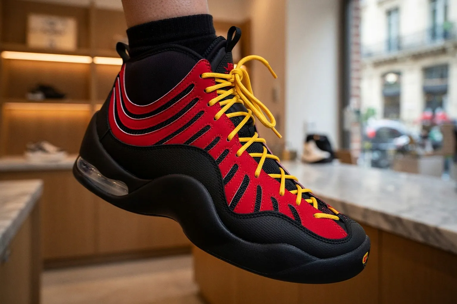 Le retour de la Nike Air Bakin OG Varsity Red : une stratégie de distribution sélective