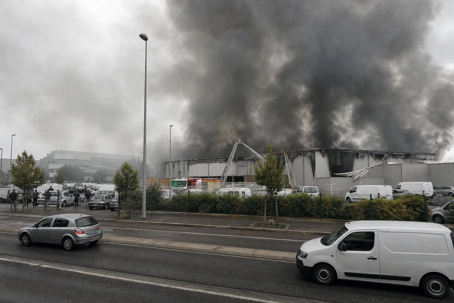 Moselle : La préfecture appelle 30.000 habitants à se confiner après un incendie dans un entrepôt